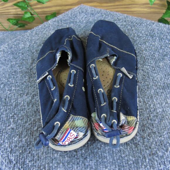 Bobs Women's Flat Blue Fabric Sz 6 Medium Used 2025 - Picture 4 of 6